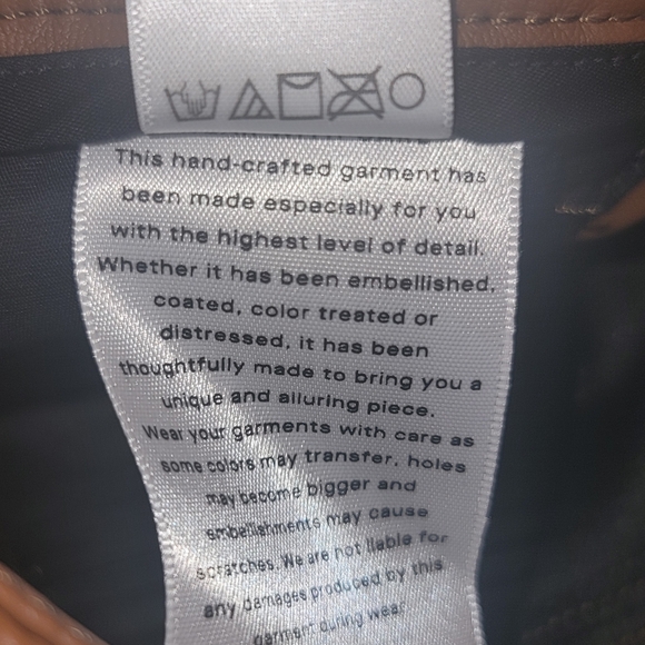 Good American Tan Faux Leather Trousers - Picture 9 of 9